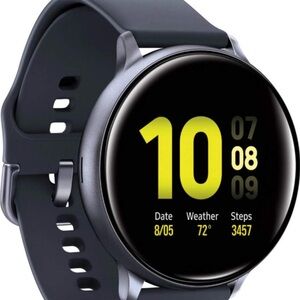 Samsung Black Smartwatch with Circular Display
